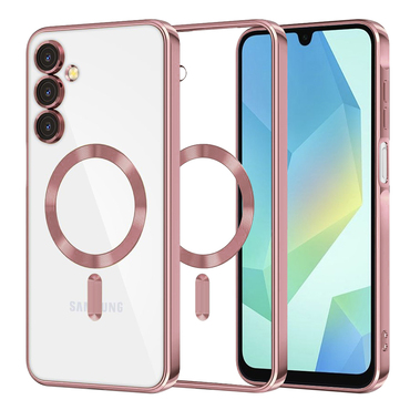 Ovitek Techsuit "Luxury Crystal MagSafe" za Samsung Galaxy A16 4G / Galaxy A16 5G - roza