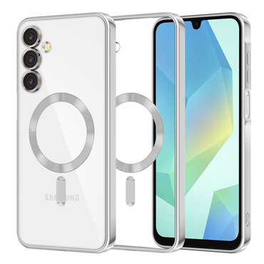 Ovitek Techsuit "Luxury Crystal MagSafe" za Samsung Galaxy A16 4G / Galaxy A16 5G - srebrn
