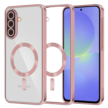 Ovitek Techsuit "Luxury Crystal MagSafe" za Samsung Galaxy A36 / Galaxy A56 - roza
