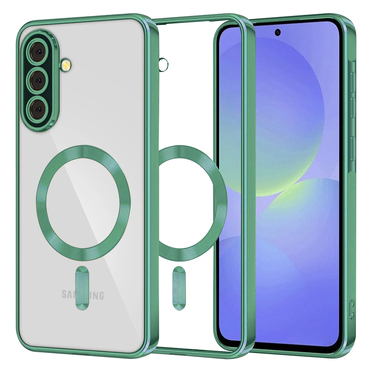 Ovitek Techsuit "Luxury Crystal MagSafe" za Samsung Galaxy A36 / Galaxy A56 - svetlo zelen