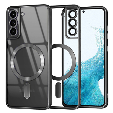 Ovitek Techsuit "Luxury Crystal MagSafe" za Samsung Galaxy S22 - črn