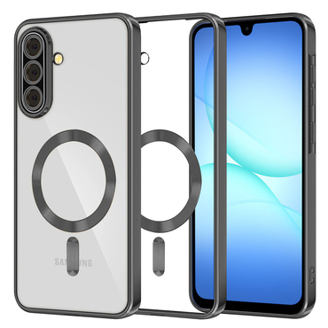 Ovitek Techsuit "Luxury Crystal MagSafe" za Samsung Galaxy A17 4G / A17 5G - črn