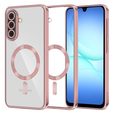 Ovitek Techsuit "Luxury Crystal MagSafe" za Samsung Galaxy A17 4G / A17 5G - roza