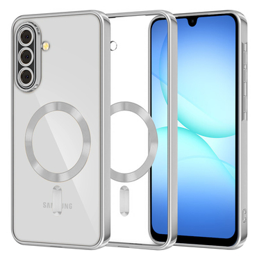 Ovitek Techsuit "Luxury Crystal MagSafe" za Samsung Galaxy A17 4G / A17 5G - srebrn