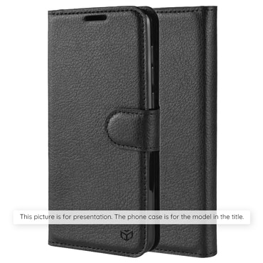 Etui Techsuit "Leather Folio" za Xiaomi 17 - črn