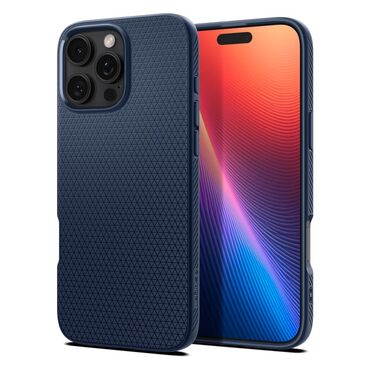 Ovitek Spigen "Liquid Air" za iPhone 16 Pro Max - navy blue