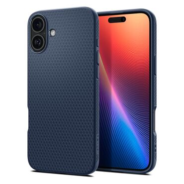 Ovitek Spigen "Liquid Air" za iPhone 16 - navy blue