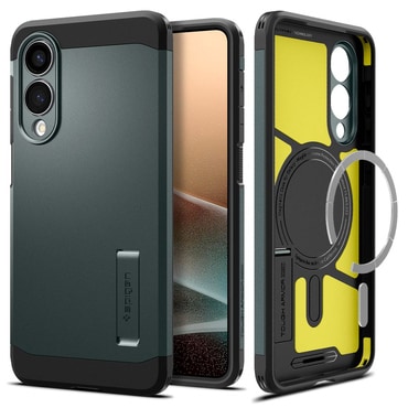 Ovitek Spigen "Tough Armor Mag" za Samsung Galaxy S25 Edge - abyss green