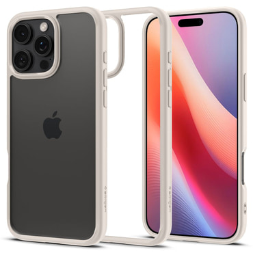 Ovitek Spigen "Ultra Hybrid" za iPhone 16 Pro Max - natural titanium
