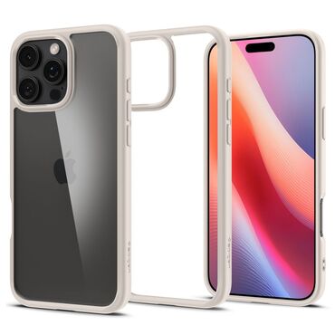 Ovitek Spigen "Ultra Hybrid" za iPhone 16 Pro - natural titanium