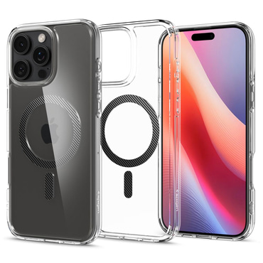 Ovitek Spigen "Ultra Hybrid Mag" za iPhone 16 Pro - carbon fiber