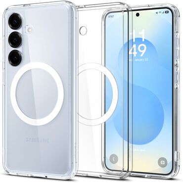 Ovitek Spigen "Ultra Hybrid Mag" za Samsung Galaxy S25 Plus - clear / white