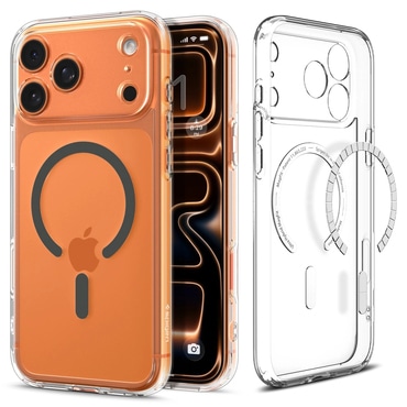 Ovitek Spigen "Ultra Hybrid Mag" za iPhone 17 Pro - clear/graphite