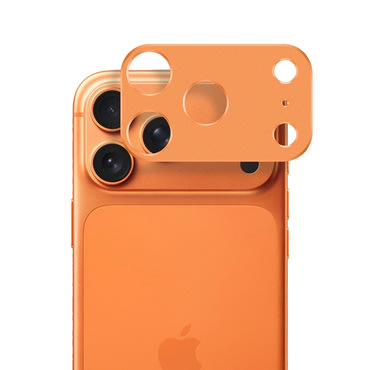Full body zaščitno steklo za zadnjo kamero za iPhone 17 Pro - oranžno