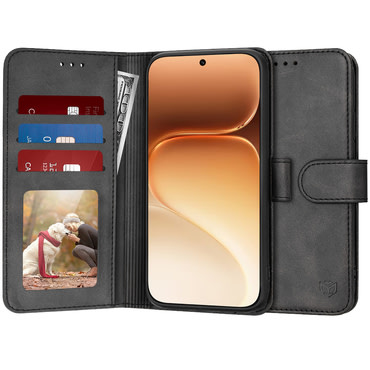 Etui Techsuit "Diary Book" za Honor 600 - črn