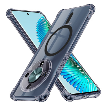 Hibridni ovitek Techsuit "Shockproof MagSafe" za Honor Magic6 Lite - smoke black