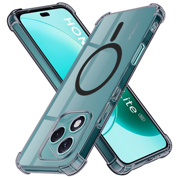 Hibridni ovitek Techsuit "Shockproof MagSafe" za Honor 400 Lite - smoke black