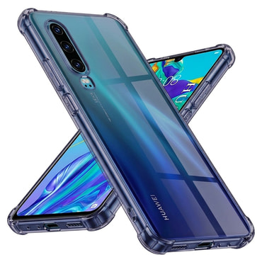 TPU gel ovitek Techsuit "Shockproof" za Huawei P30 - smoke black