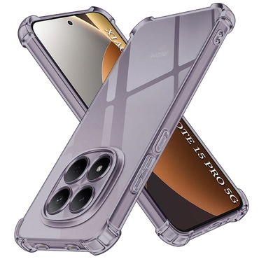 TPU gel ovitek Techsuit "Shockproof" za Xiaomi Redmi Note 15 Pro 5G - smoke black