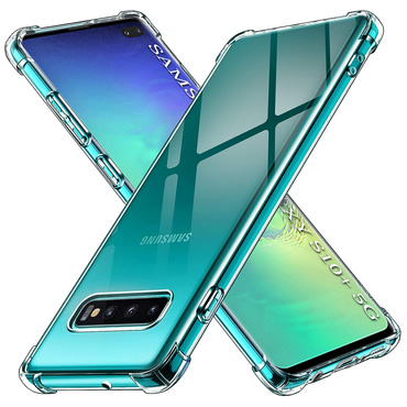 TPU gel ovitek Techsuit "Shockproof" za Samsung Galaxy S10 Plus - clear