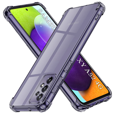 TPU gel ovitek Techsuit "Shockproof" za Samsung Galaxy A52 5G / A52 4G / A52s 5G - smoke black