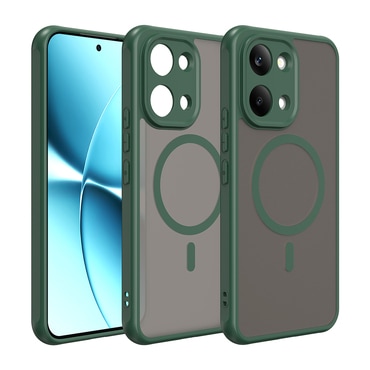 Hibridni ovitek "HaloFrost II MagSafe" za Xiaomi Poco X8 Pro Max - green