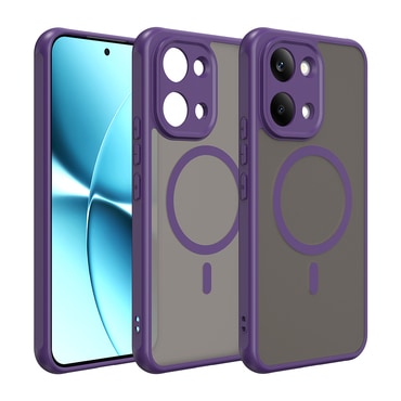 Hibridni ovitek "HaloFrost II MagSafe" za Xiaomi Poco X8 Pro Max - purple