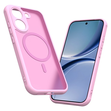 Hibridni ovitek "HaloFrost II MagSafe" za Xiaomi Poco X8 Pro - pink