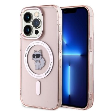 Ovitek Karl Lagerfeld "IML MagSafe" za iPhone 14 Pro Max - pink choupette