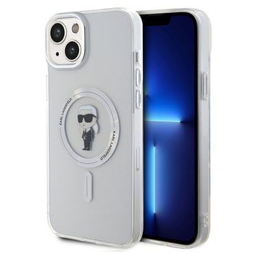 Ovitek Karl Lagerfeld "IML MagSafe" za iPhone 15 Plus - transparent ikonik