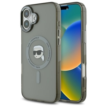 Ovitek Karl Lagerfeld "IML MagSafe" za iPhone 16 - metal karl`s head