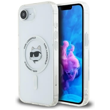 Ovitek Karl Lagerfeld "IML MagSafe" za iPhone 16e / 17e - white choupette`s head