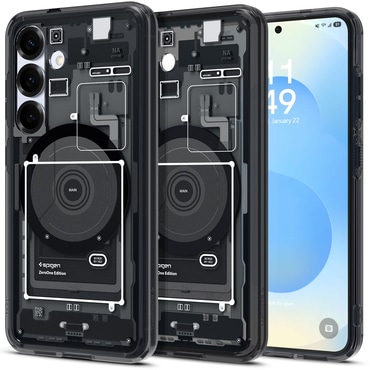 Ovitek Spigen "Ultra Hybrid Mag" za Samsung Galaxy S25 - zero one black