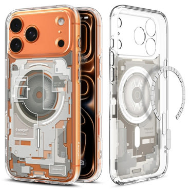 Ovitek Spigen "Ultra Hybrid Mag" za iPhone 17 Pro - zero one natural titanium