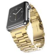 Jekleni pas Techsuit "W036" za Apple Watch (42 / 44 / 45 / 46 / 49mm) - zlat