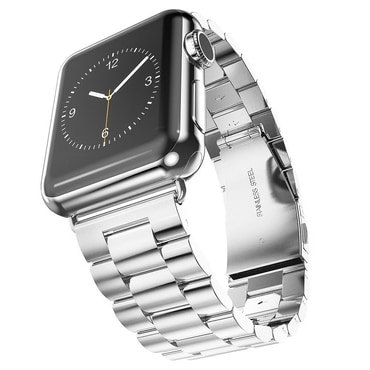 Jekleni pas Techsuit "W036" za Apple Watch (42 / 44 / 45 / 46 / 49mm) - srebrn