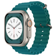 Silikonski pas za pametno uro Techsuit "W038" za Apple Watch (42mm / 44mm / 45mm / 46mm / 49mm) - turkizen