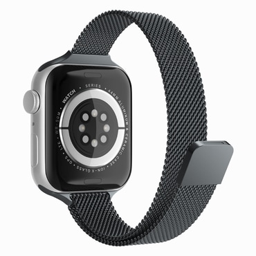 Jekleni pas Techsuit "W034" za Apple Watch (38 / 40 / 41 / 42mm) - črn