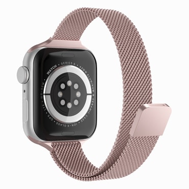 Jekleni pas Techsuit "W034" za Apple Watch (38 / 40 / 41 / 42mm) - roza