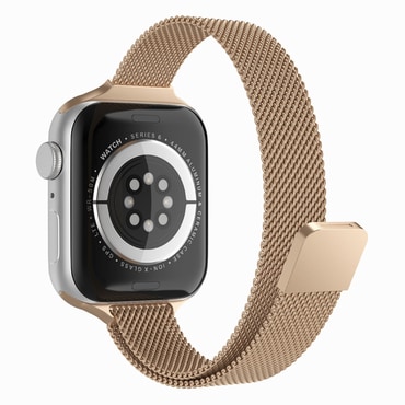 Jekleni pas Techsuit "W034" za Apple Watch (38 / 40 / 41 / 42mm) - zlat