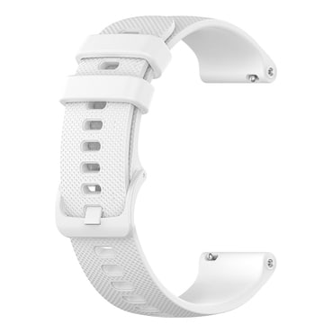 Univerzalen silikonski pas Techsuit "W006" 18mm za pametne ure - bel