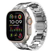Jekleni pas Techsuit "W063" za Apple Watch (42mm / 44mm / 45mm / 46mm / 49mm) - srebrn