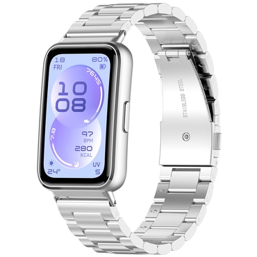 Silikonski pas Techsuit "W010" za Huawei Band 11 / Band 11 Pro - srebrn