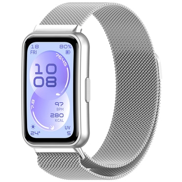 Kovinski pas Techsuit "W009" za Huawei Band 11 / Band 11 Pro - srebrn