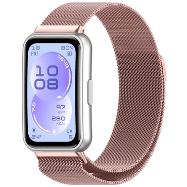Kovinski pas Techsuit "W009" za Huawei Band 11 / Band 11 Pro - rose gold