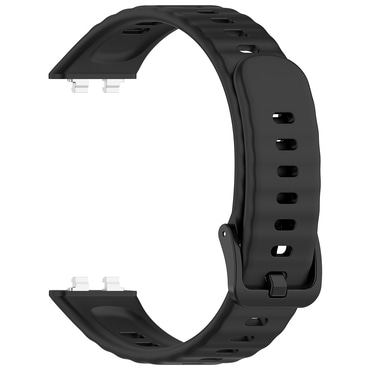 Silikonski pas Techsuit "W082" za Huawei Band 11 / Band 11 Pro - črn