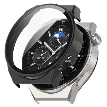 Ovitek z zaščito zaslona Techsuit "Defense360 Pro" za Huawei Watch GT 3 Pro 46mm - črn