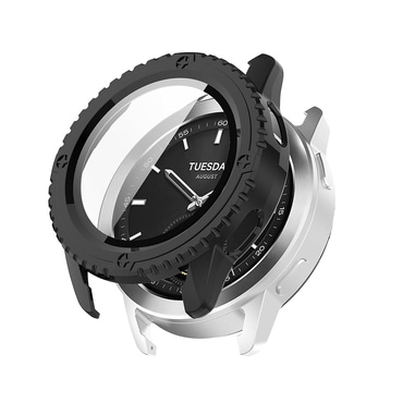 Ovitek z zaščito zaslona Techsuit "Defense360 Pro" za Xiaomi Watch S3 - črn