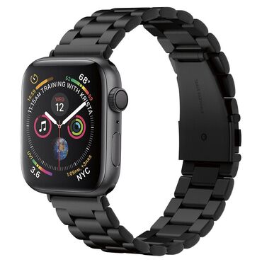 Kovinski pas Spigen "Modern Fit" za Apple Watch (42 / 44 / 45 / 46 / 49mm) - black