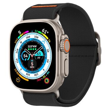 Najlonski pas Spigen "Fit Lite Ultra" za Apple Watch (42 / 44 / 45 / 46 / 49mm) - black